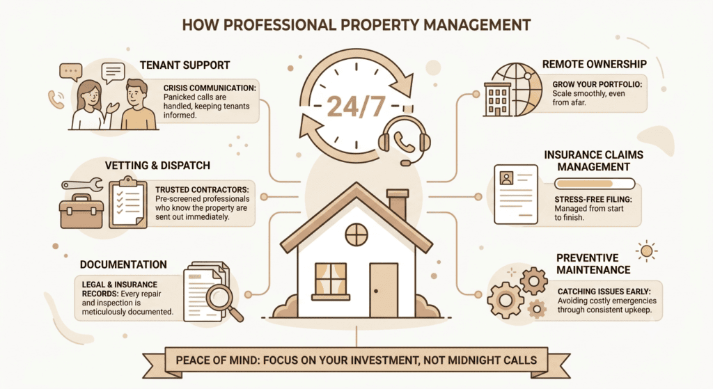 Emergency maintenance for rental properties
