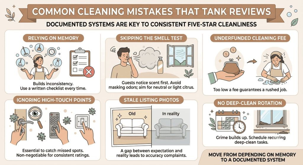 Airbnb cleaning checklist