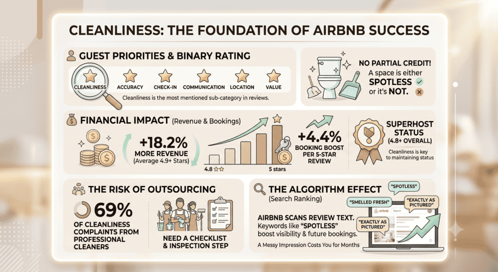Airbnb cleaning checklist